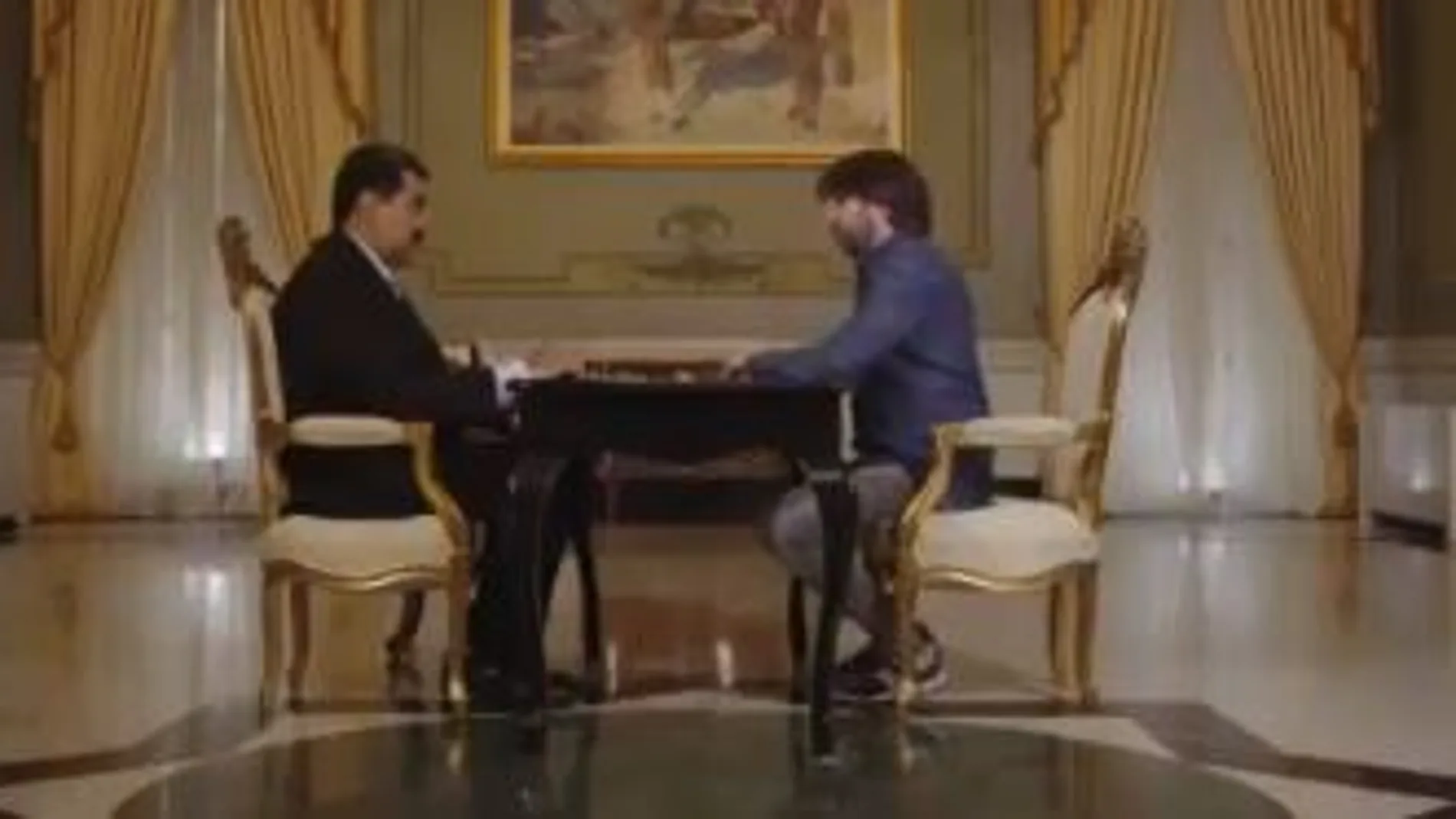 Nicolás Maduro durante la entrevista con Jordi Évole