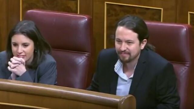Momento en que Iglesias le llama sinvergüenza