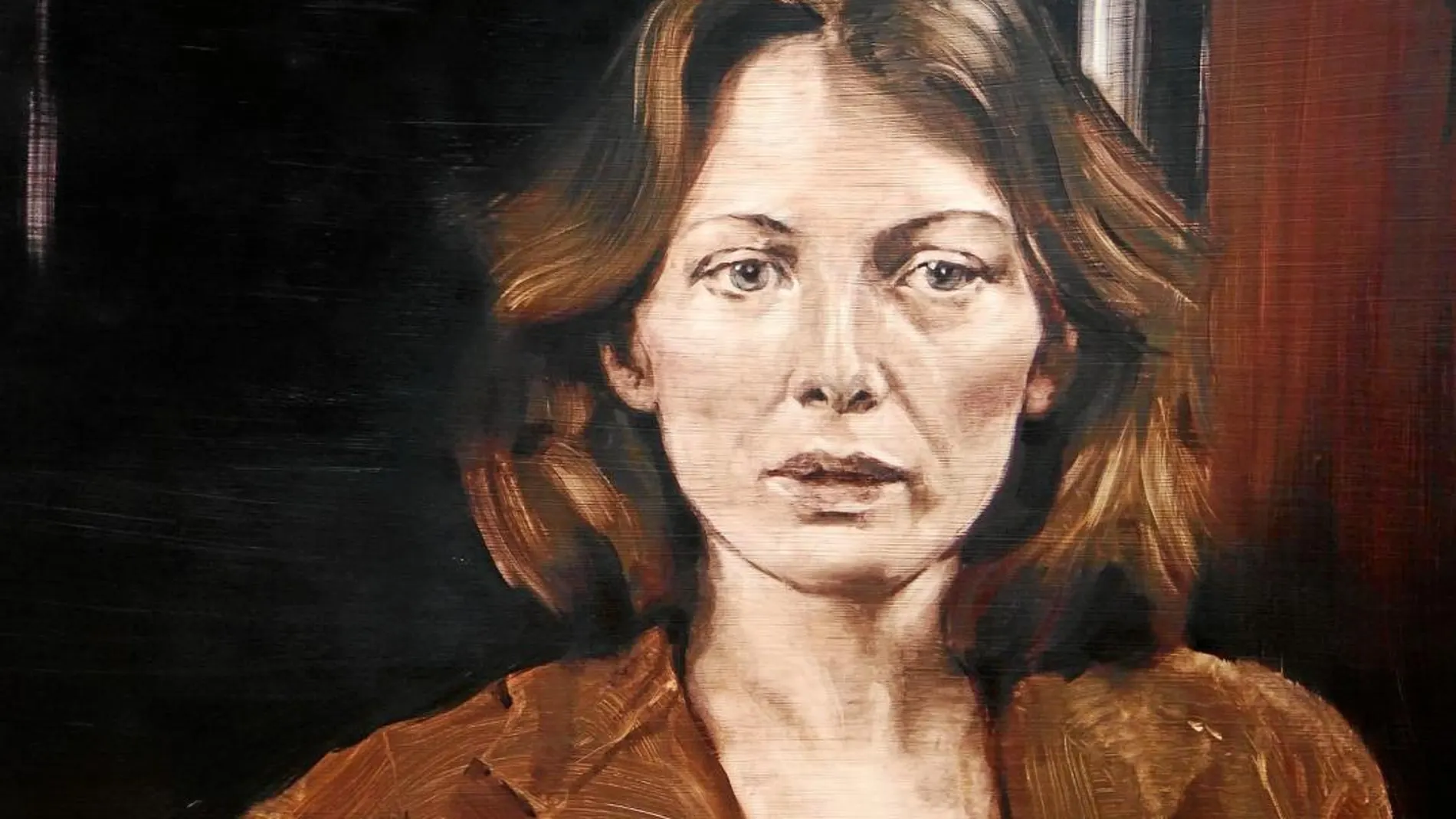 Obra de María Dávila de 2016, un realista retrato de mujer bautizado «Conscience de doble».