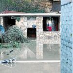La crecida de un río anegó esta vivienda en Casteldaccia, donde murieron nueve miembros de una misma familia