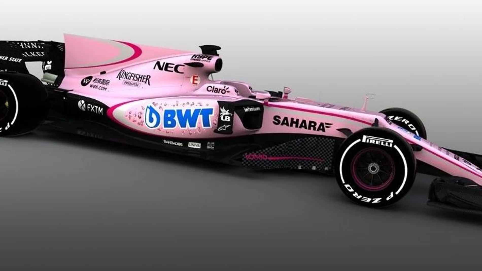 El nuevo Force India de color rosa