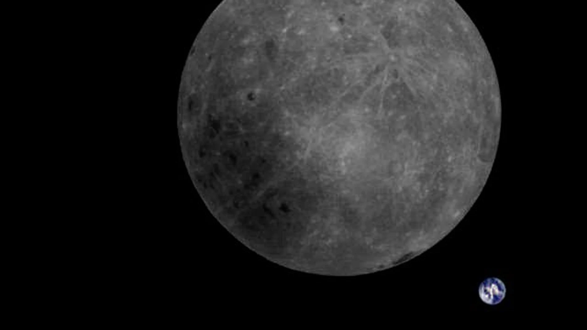 La cara oculta de la Luna, desde el satélite Longjiang-2