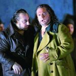 A la derecha, el tenor Gregory Kunde, el Otello por excelencia, junto al barítono George Petean