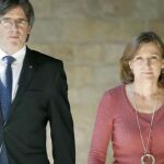 Carles Puigdemont y Carmen Forcadell, dos de los «señalados» por el TC