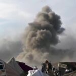 Combatientes del ISIS durante los enfrentamientos con el Ejército sirio