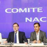 Mariano Rajoy presidió el Comité Ejecutivo del PP, que se reunió ayer por la tarde para valorar los resultados obtenidos en las elecciones catalanas