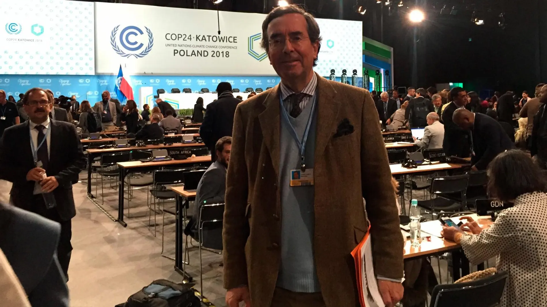 Amalio de Marichalar, conde de Ripalda, en la cumbre climática