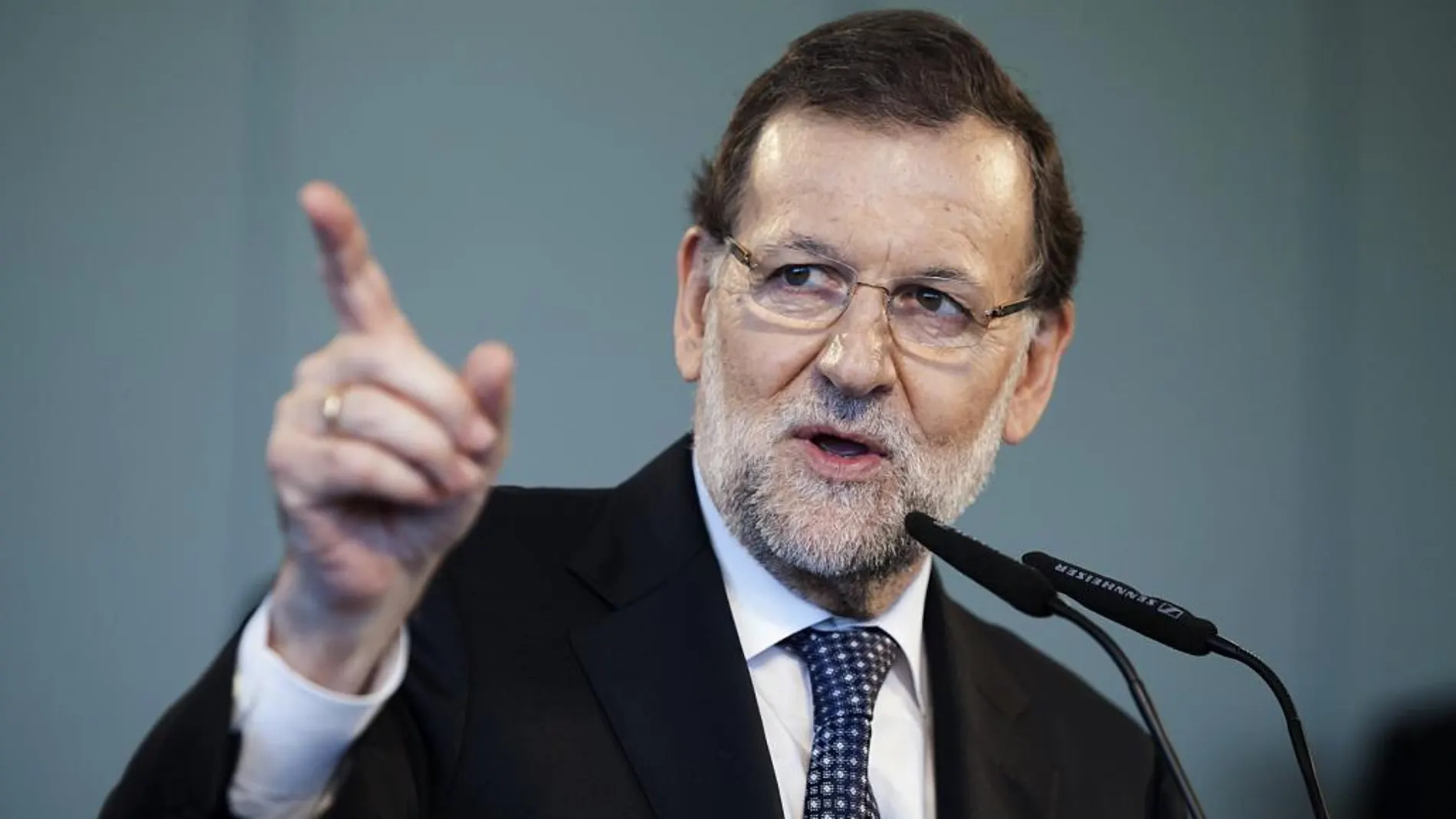 El presidente del Gobierno y candidato del Partido Popular a la presidencia del Gobierno en las próximas elecciones generales del 20D, Mariano Rajoy
