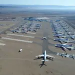 Así es el aeropuerto de Teruel, el mayor aparcamiento de aviones de Europa