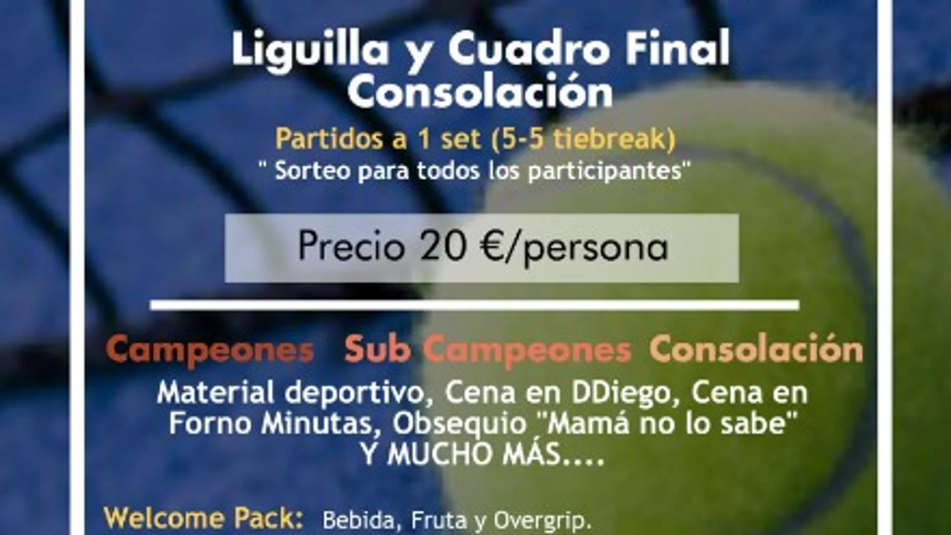 Cartel del torneo