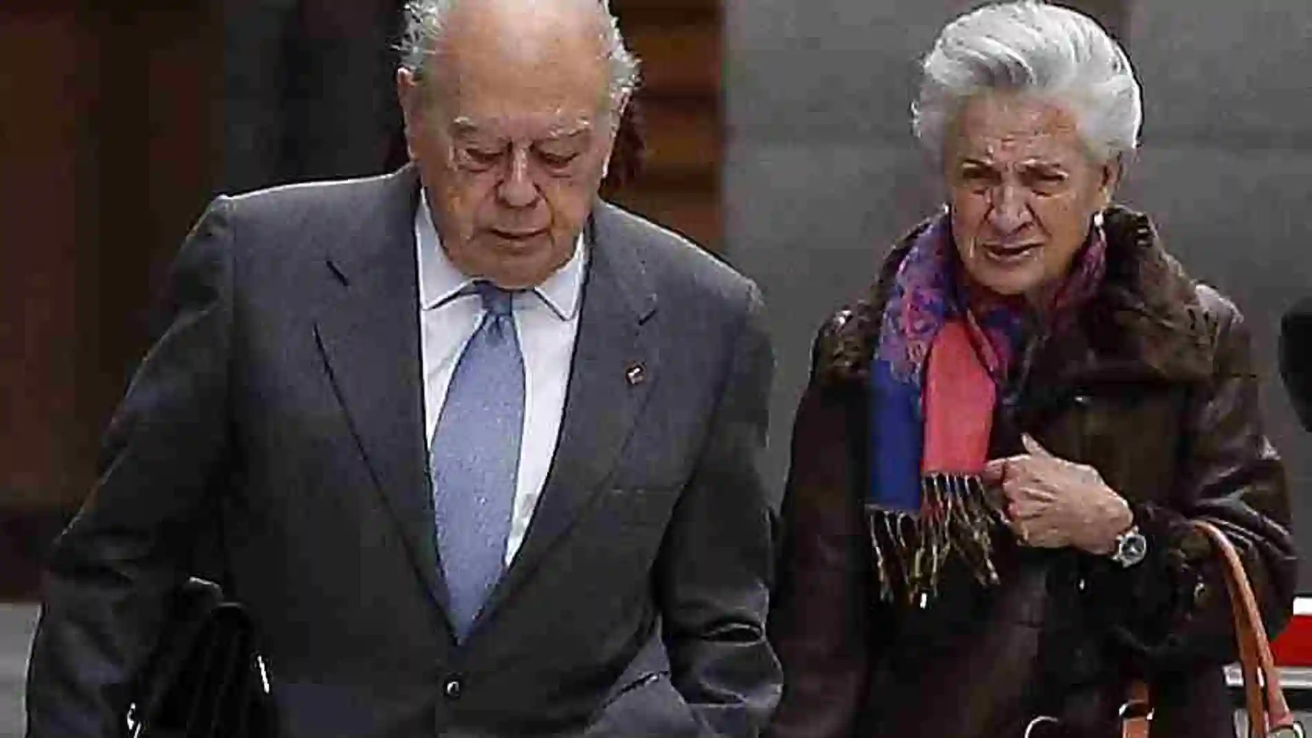 Jordi Pujol y su esposa, Marta Ferrusola, en la Audiencia Nacional el pasado 2016.