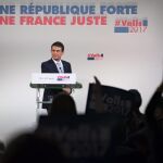 Manuel Valls, durante un acto de campaña