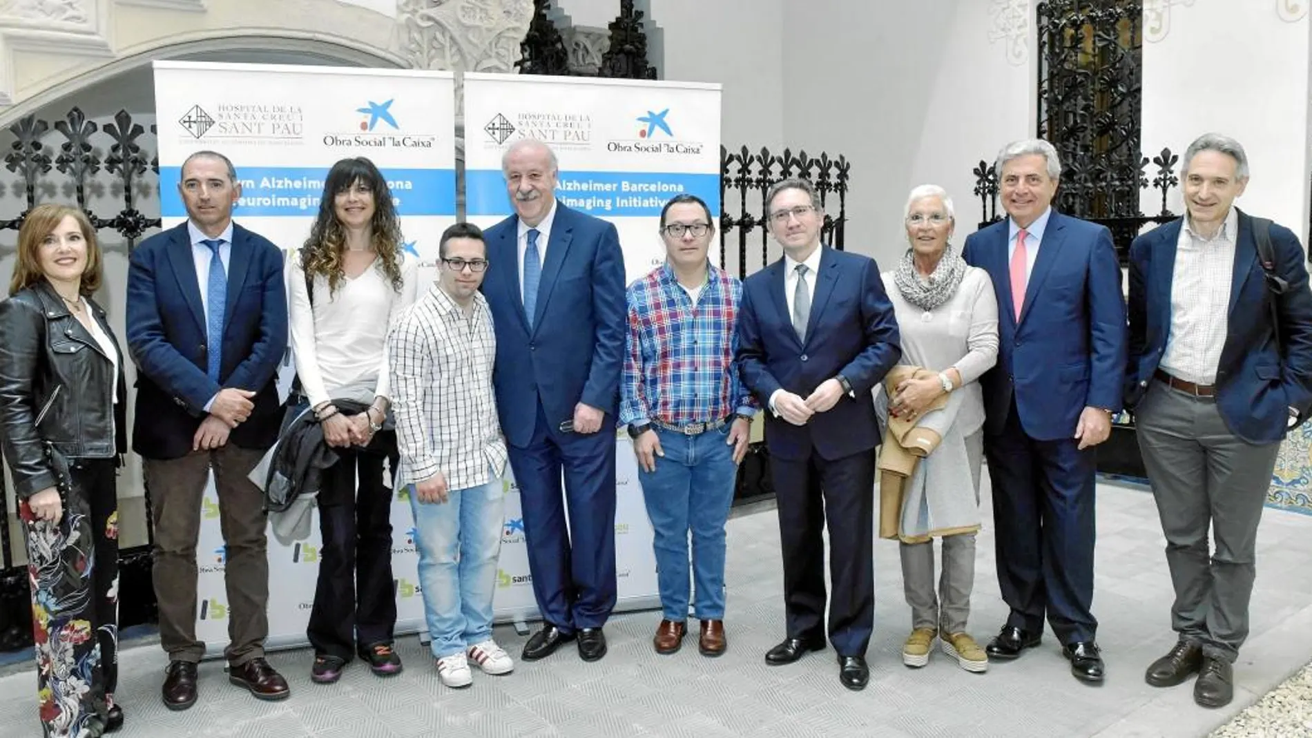 El Hospital de Sant Pau y La Obra Social de La Caixa presentaron el estudio, con la presencia de Vicente del Bosque.