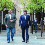 Oriol Junqueras y Carles Puigdemont se dirigen a la última reunión del consejo ejecutivo antes de vacaciones