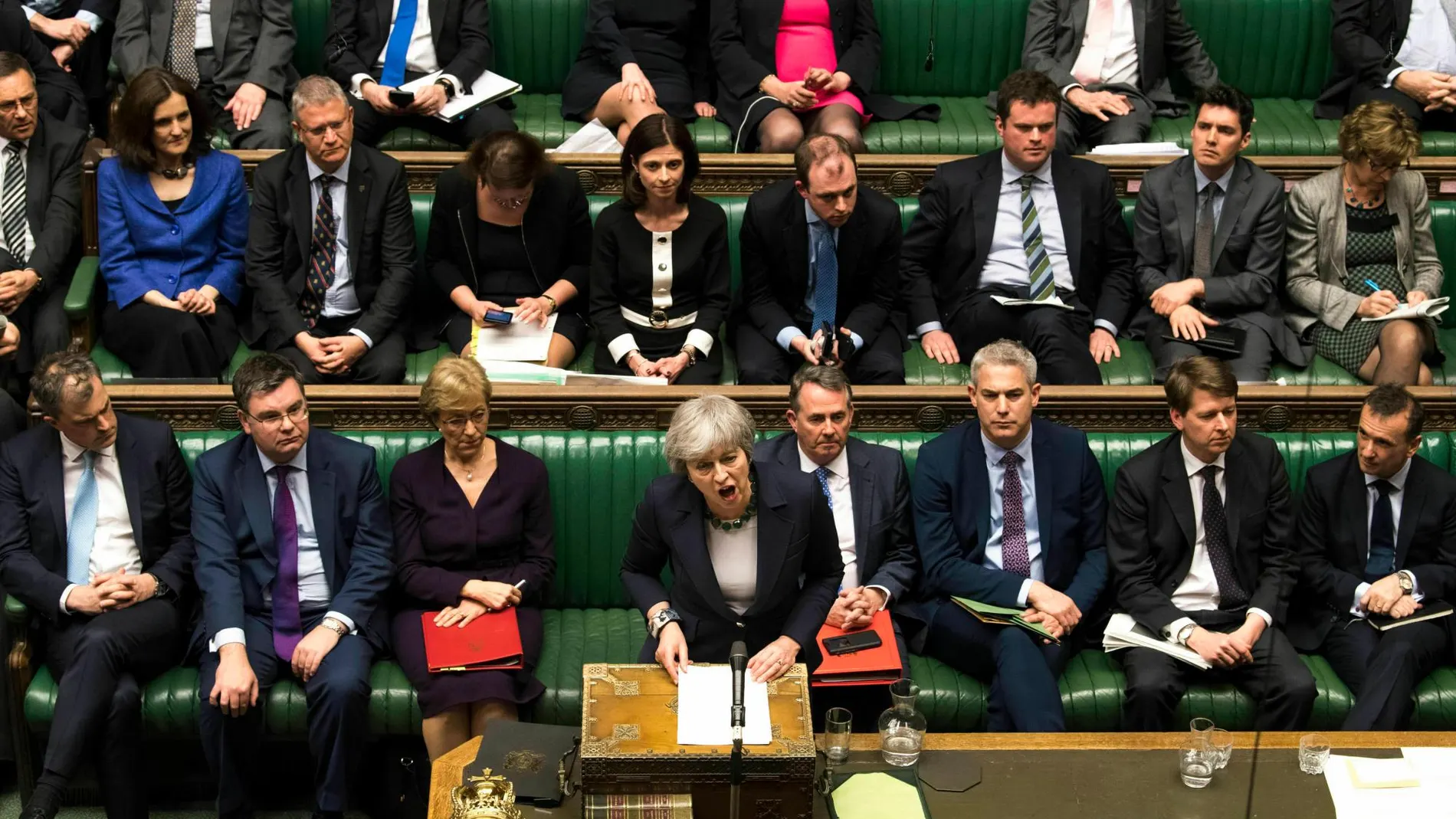 Theresa May, en el Parlamento británico