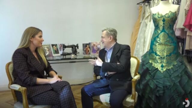 Patricia Poncini entrevista a Petro Valverde en su taller para LA RAZÓN