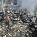 Imagen de archivo de un atentado en Damasco