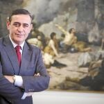 El presidente de la Diputación de Soria, Antonio Pardo, en la sede de la institución provincial