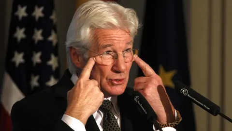 Richard Gere durante el desayuno informativo en Madrid