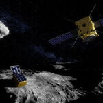 Recreación por parte de la ESA de la misión AIM