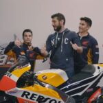 Una foto sorpresa con Márquez y Pedrosa