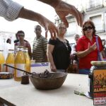 Manifestación en contra de los alimentos transgénicos en Madrid