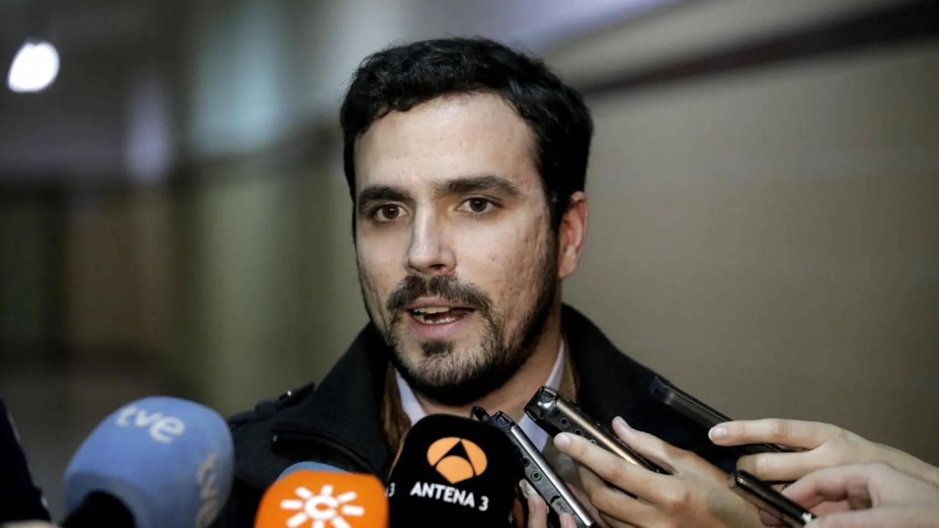 El candidato de IU a la Presidencia del Gobierno, Alberto Garzón