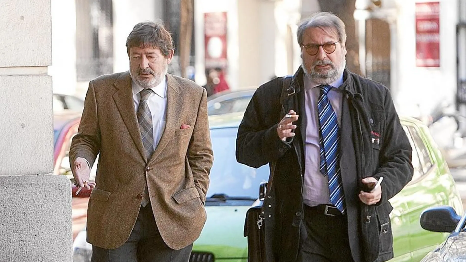 Javier Guerrero y Fernando de Pablo, en los juzgados de Sevilla