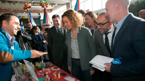La ministra Batet recorre la Feria junto a Fernández Carriedo, Virginia Barcones y Luis Rey, entre otros