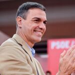 El presidente del Gobierno, Pedro Sánchez, durante un acto del PSOE en Valladolid / Efe