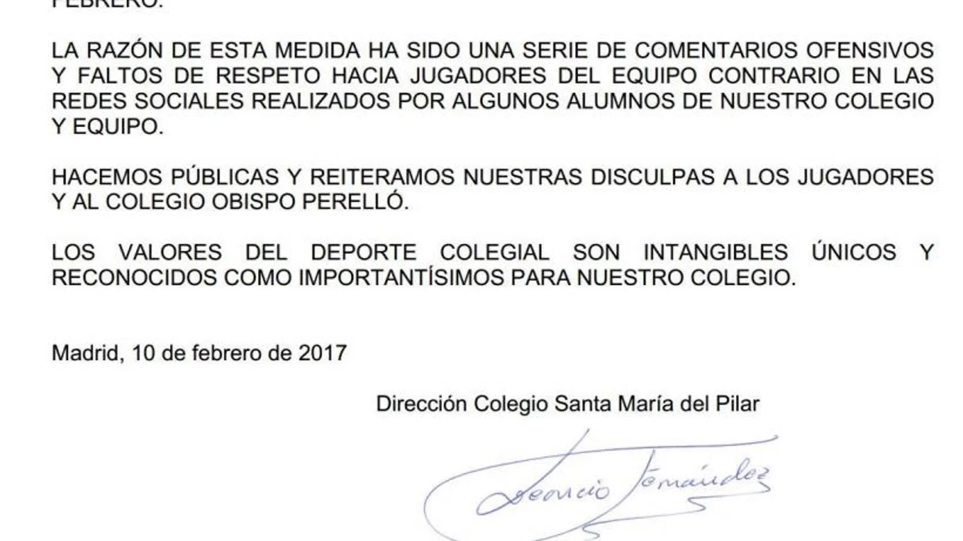 Lección de valores: un colegio retira a su equipo de una competición por insultar a los rivales