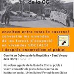 Cartel en el que se anuncia que se va a «envolver» el cuartel