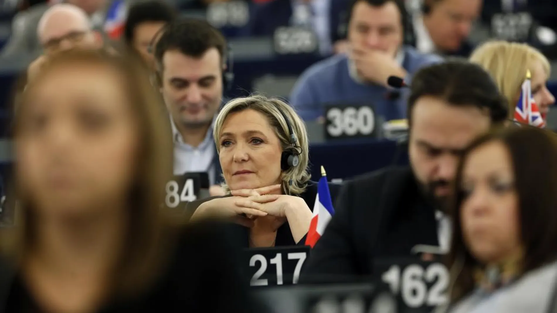 La líder del Frente Nacional y candidata a la Presidencia de Francia, Marine Le Pen