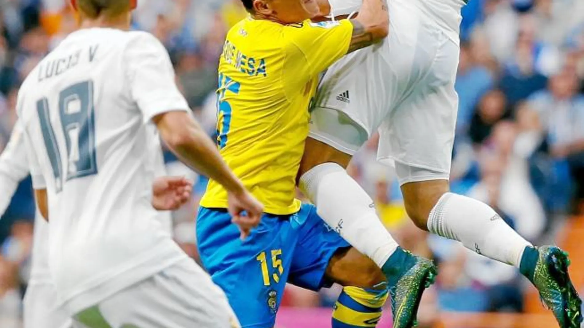 Jesé y Lucas Vázquez, dos de los canteranos del Real Madrid que jugaron ante Las Palmas en la última jornada