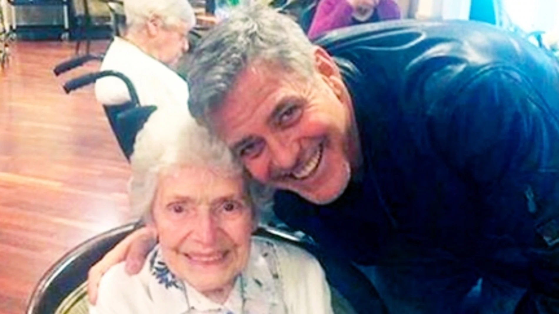 George Clooney y Pat Adams