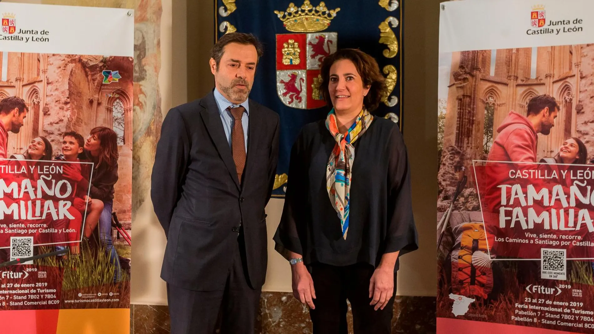 La consejera García-Cirac presenta la oferta de Castilla y León en Fitur en compañía del director general de Turismo, Javier Ramírez