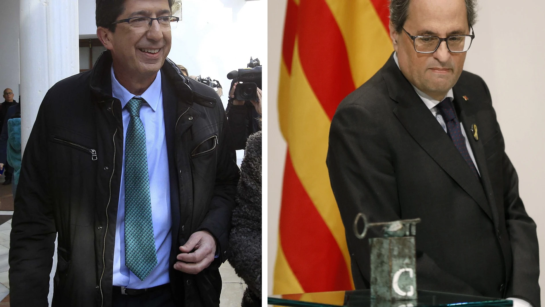 El que será nuevo vicepresidente de la Junta de Andalucía dijo no tener miedo a los tribunales cuando Joaquín Torra lo amenazó con la querella