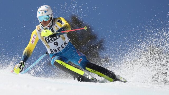 Andre Myhrer durante la prueba celebrada en Aspen