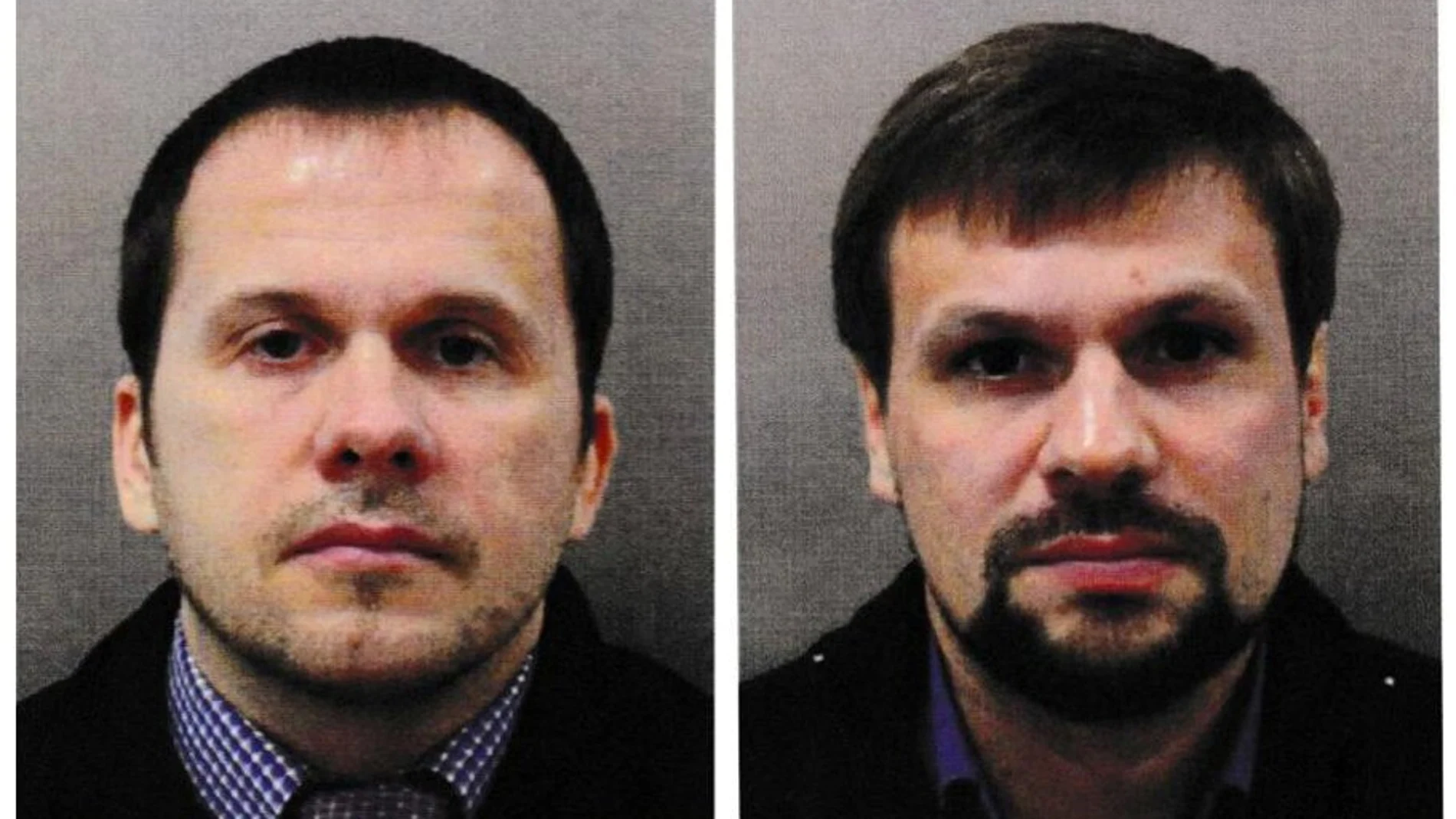 Alexander Petrov y Ruslan Boshirov, en una imagen distribuida por la Policía Metropolitana de Londres / Foto: Reuters