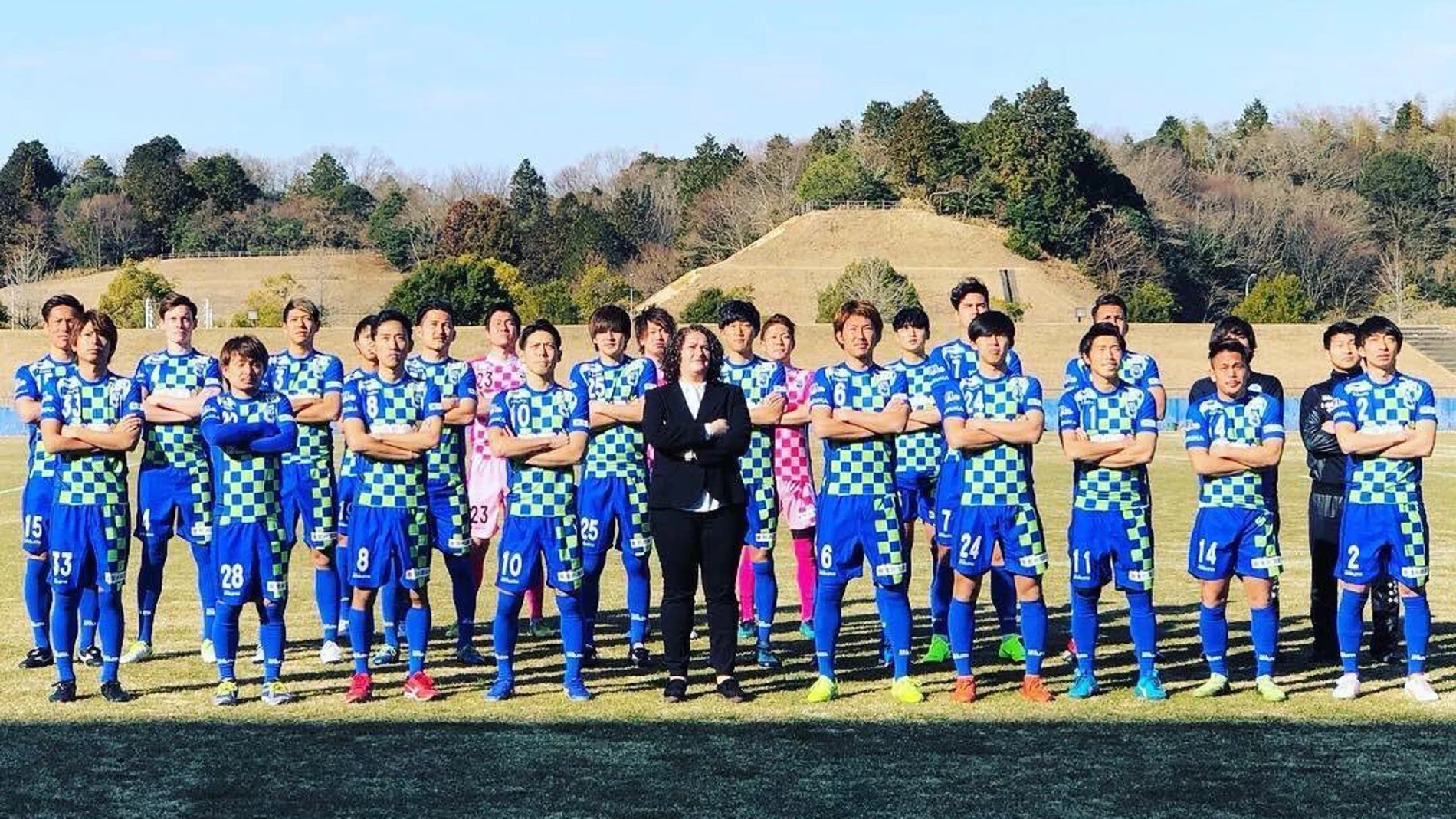 Milagros Martínez, con su equipo japonés