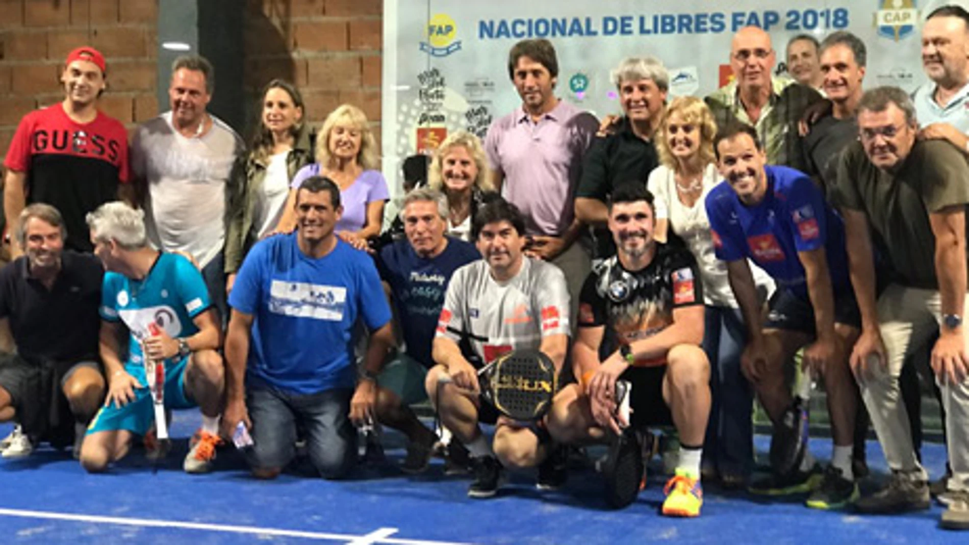 Exhibición de pádel en Argentina