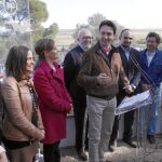 Betoret, en el centro flanqueado por Bastidas y Agramunt en un acto con los candidatos de la provincia