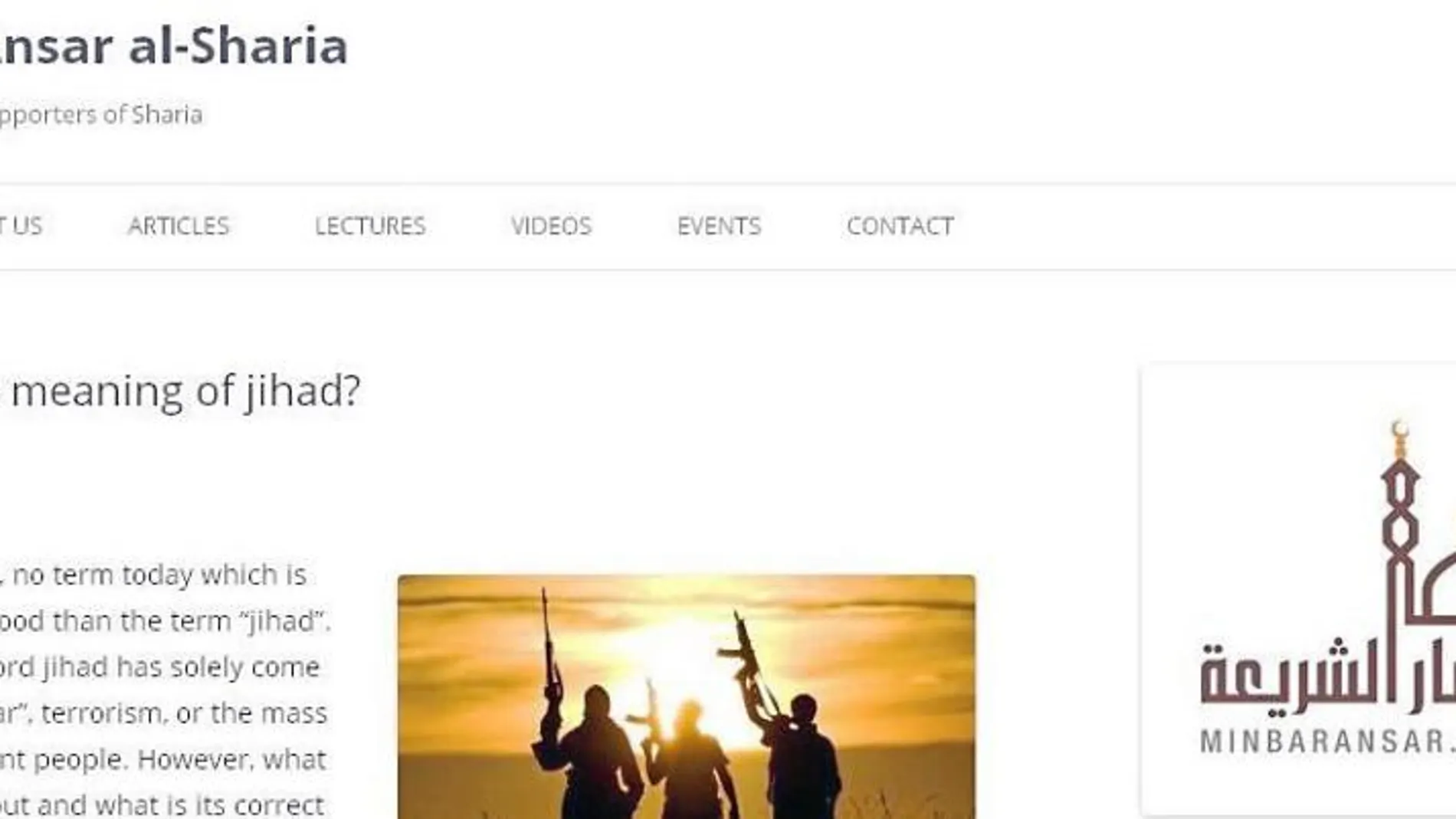«Mimbar Ansar», la web de captación de Al Qaeda