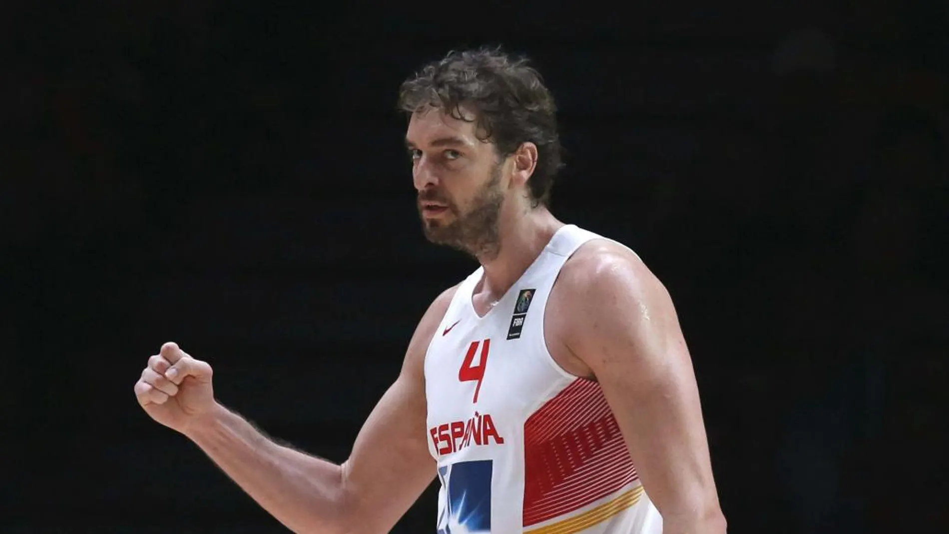 El pívot de la selección española Pau Gasol durante el partido de la final del Europeo 2015