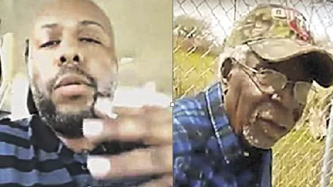 Steve Stephens, (izqda.) de 37 años y que se suicidó tras tres días en busca y captura, subió a Facebook Live el vídeo del asesinato de Robert Godwin (dcha.)