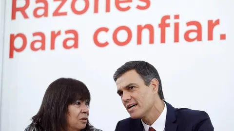 Pedro Sánchez, en el pleno de la Comisión Ejecutiva socialista celebrada ayer