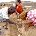 Excavaciones a las orillas del lago Turkana
