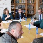 La consejera de Agricultura y Ganadería, Milagros Marcos, preside la Mesa de la Patata celebrada en la localidad vallisoletana de Carpio