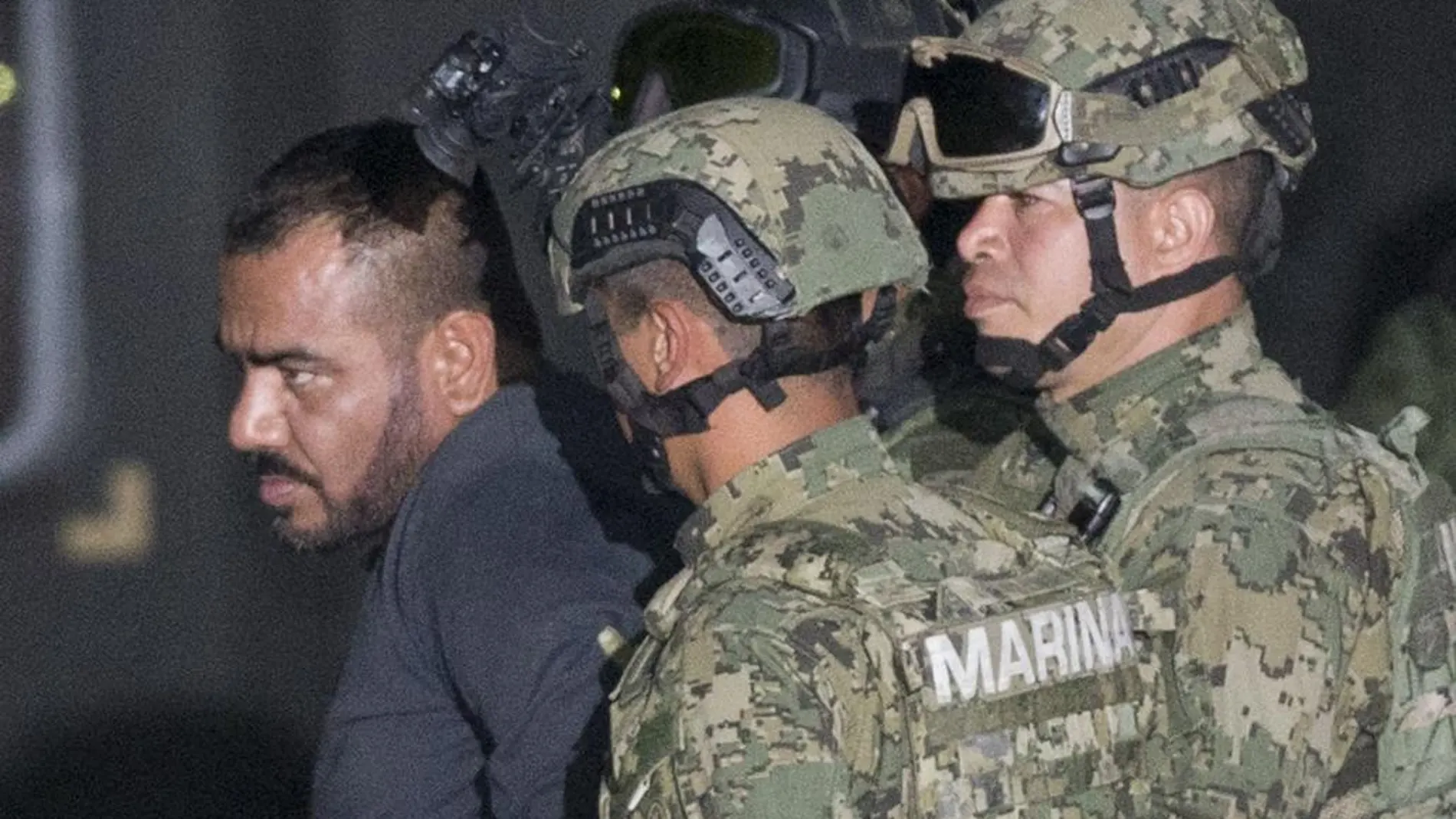"El Cholo Ivan", detenido ayer por la Marina mexicana.