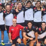 Equipo masculino en la ronda de cuartos
